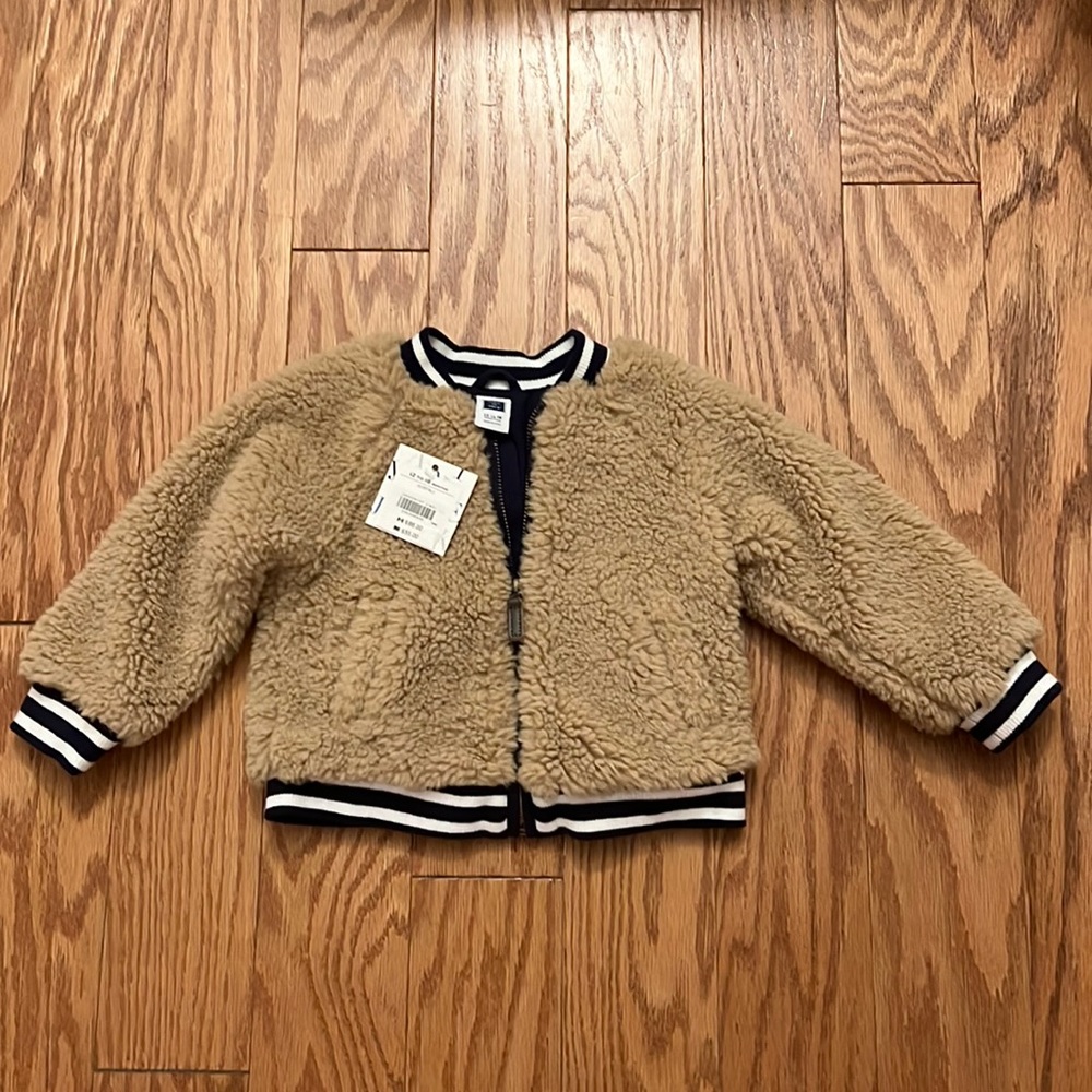 Janie and jack fur bomber jacket